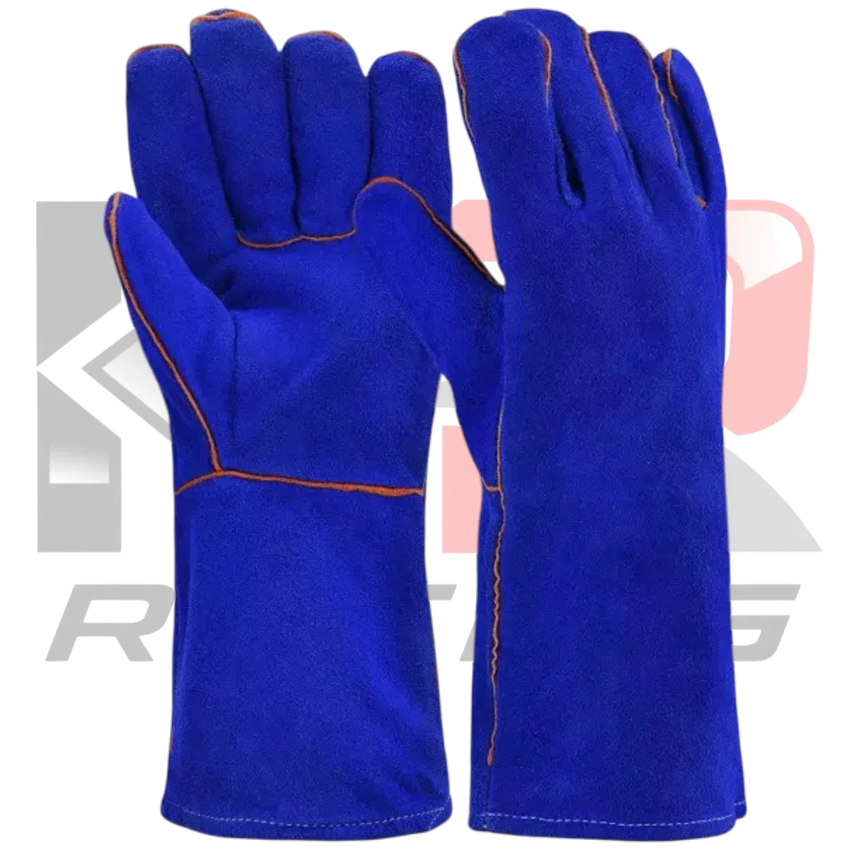 Safety Original Leather Welding Gloves ( Blue )