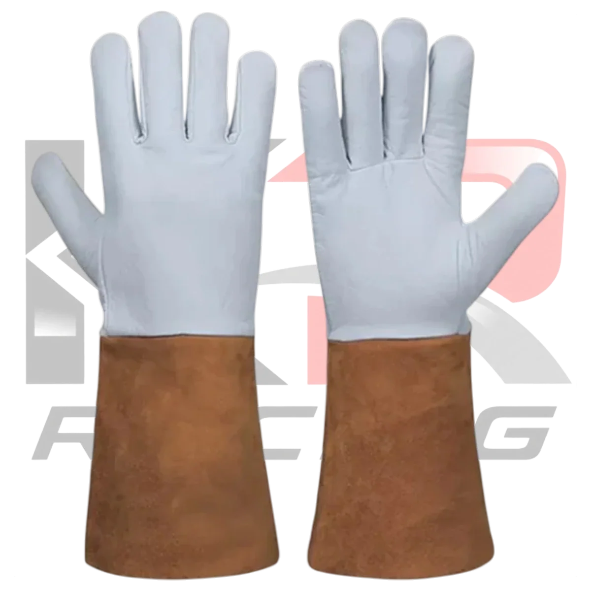 Safety Original Leather Welding Gloves (Brown & White)