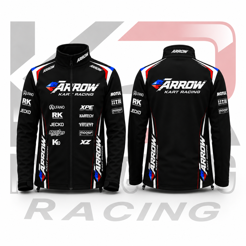 Arrow Kart Racing Softshell Jacket – Black