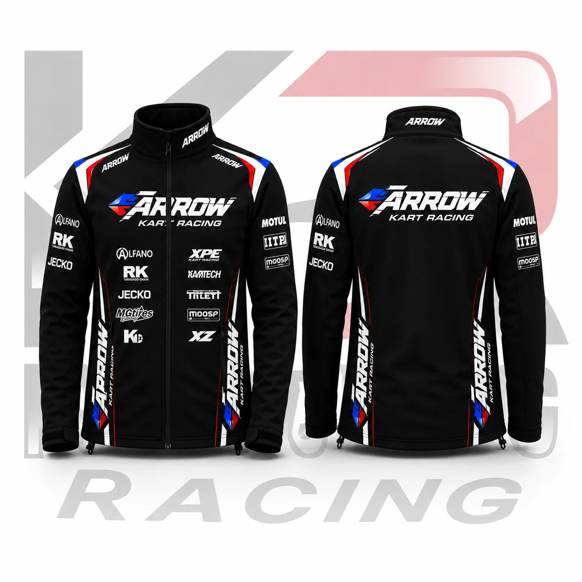 Arrow Kart Racing Softshell Jacket – Black