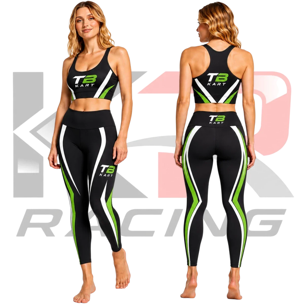 TB Kart Women’s Grid Racing Custom Outfits Green & Black