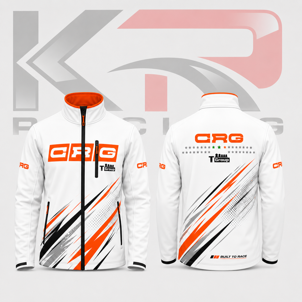 NEW CRG Racing Team Softshell Jacket White