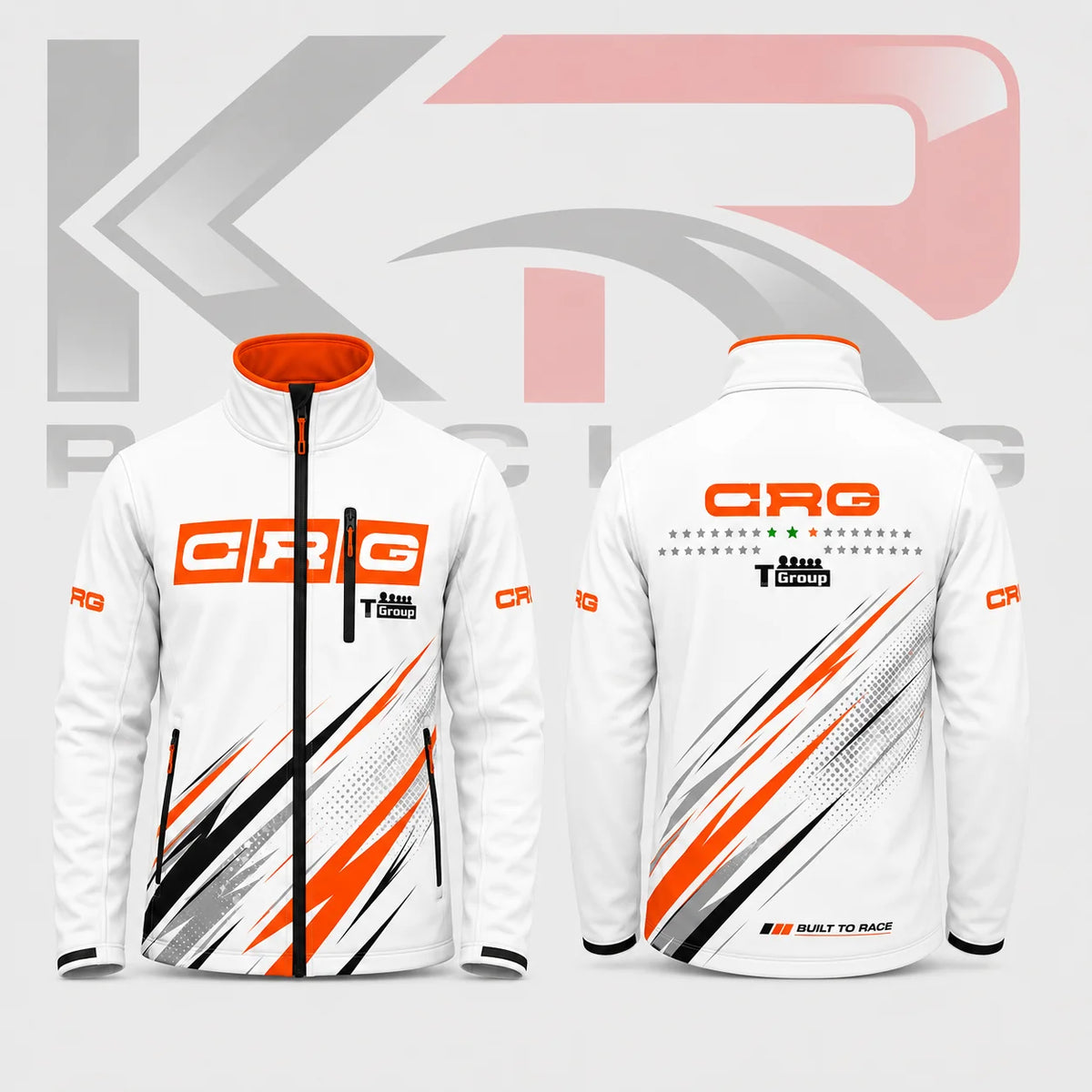 NEW CRG Racing Team Softshell Jacket White
