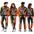 Intrepid Kart Racing Team Tracksuit – Black, Grey & Fluorescent Orange