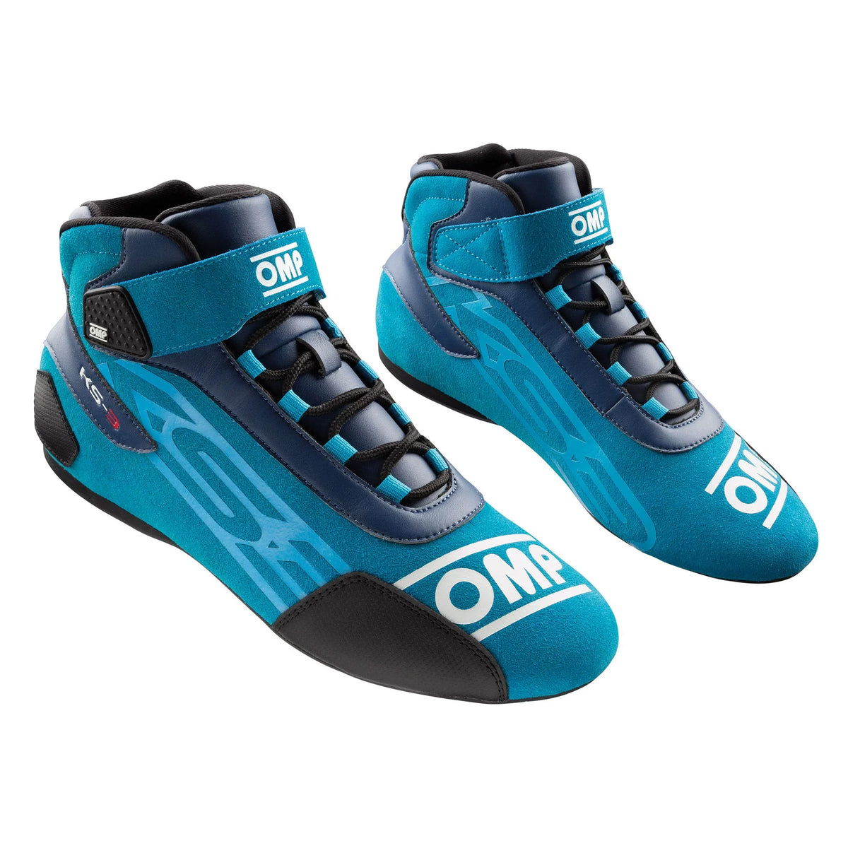 OMP KS-3 Kart Shoes Black - Teal