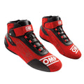 OMP KS-3 Kart Shoes Black - Red