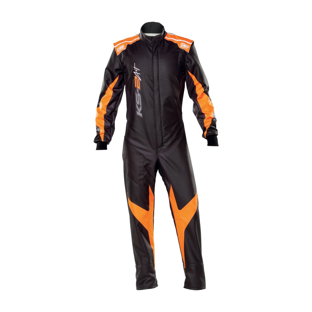 OMP KS-2 ART Karting Suit Black - Orange