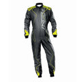 OMP KS-3R Art Youth Kart Racing Suit Black-Yellow