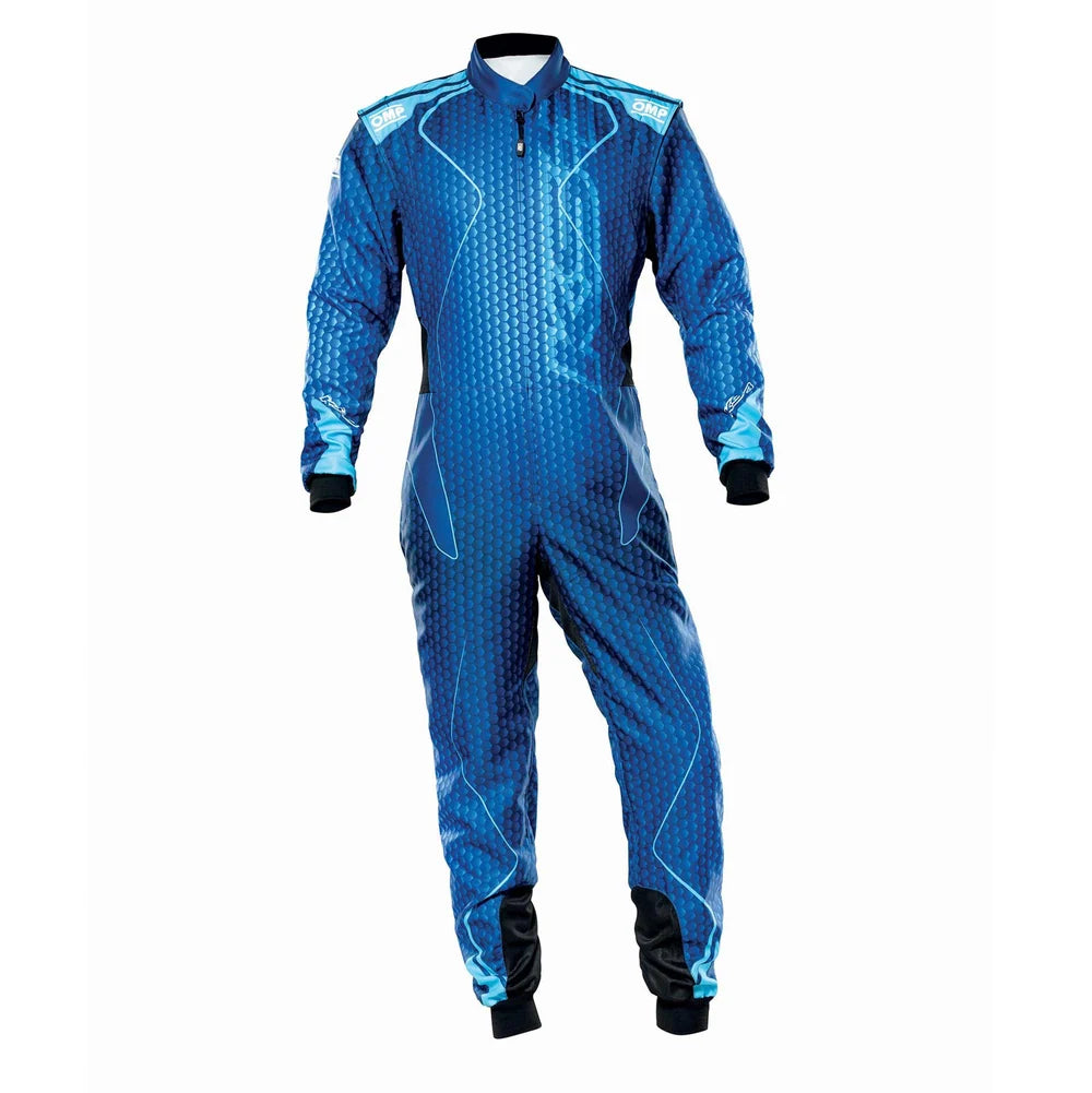 OMP KS-3R Art Youth Kart Racing Suit Blue