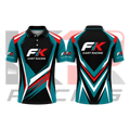 FK Kart Racing Polo Shirt Black & Tea