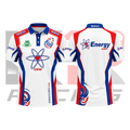 Sparco Energy Kart Racing Polo Shirt Blue & White & Red