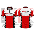 Birel ART Kart Racing Polo Shirt Red & Black & White