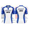 Arrow Kart Racing Polo Shirt Blue & White