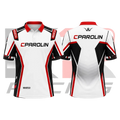 Sparco Parolin Kart Racing Polo Shirt Black & White