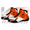 Kart Republic Go Kart Racing Shoes Black, White & Orange