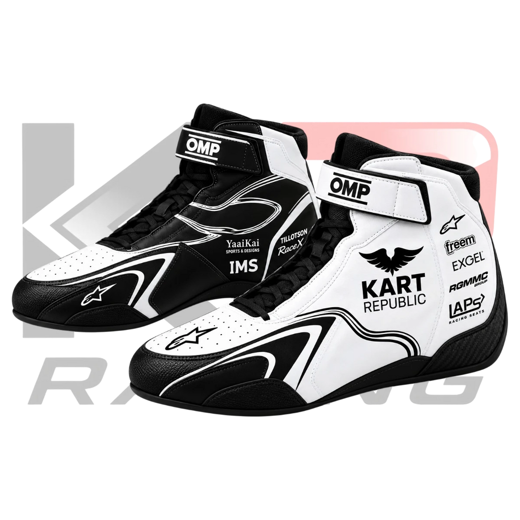 Kart Republic Go Kart Racing Shoes – Black, White