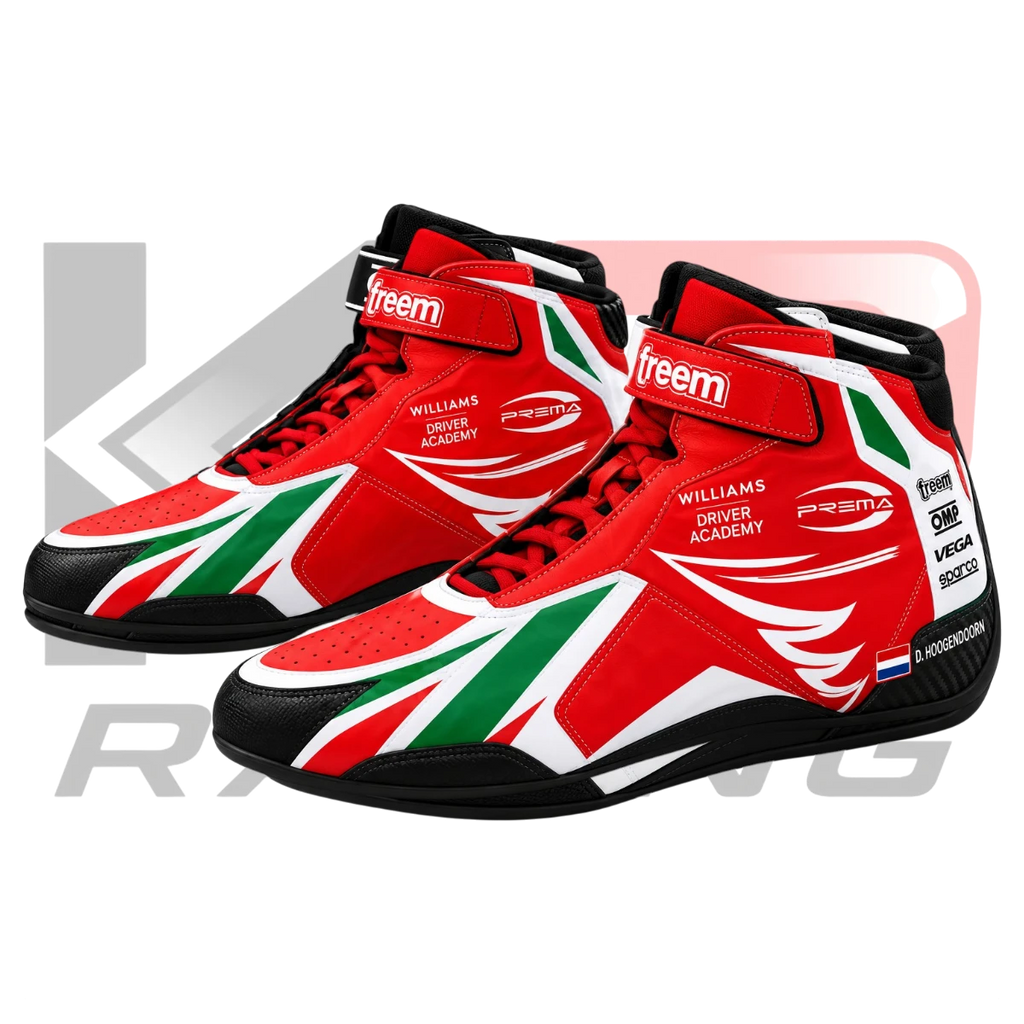 Kart Republic Go Kart Racing Shoes – White & Red