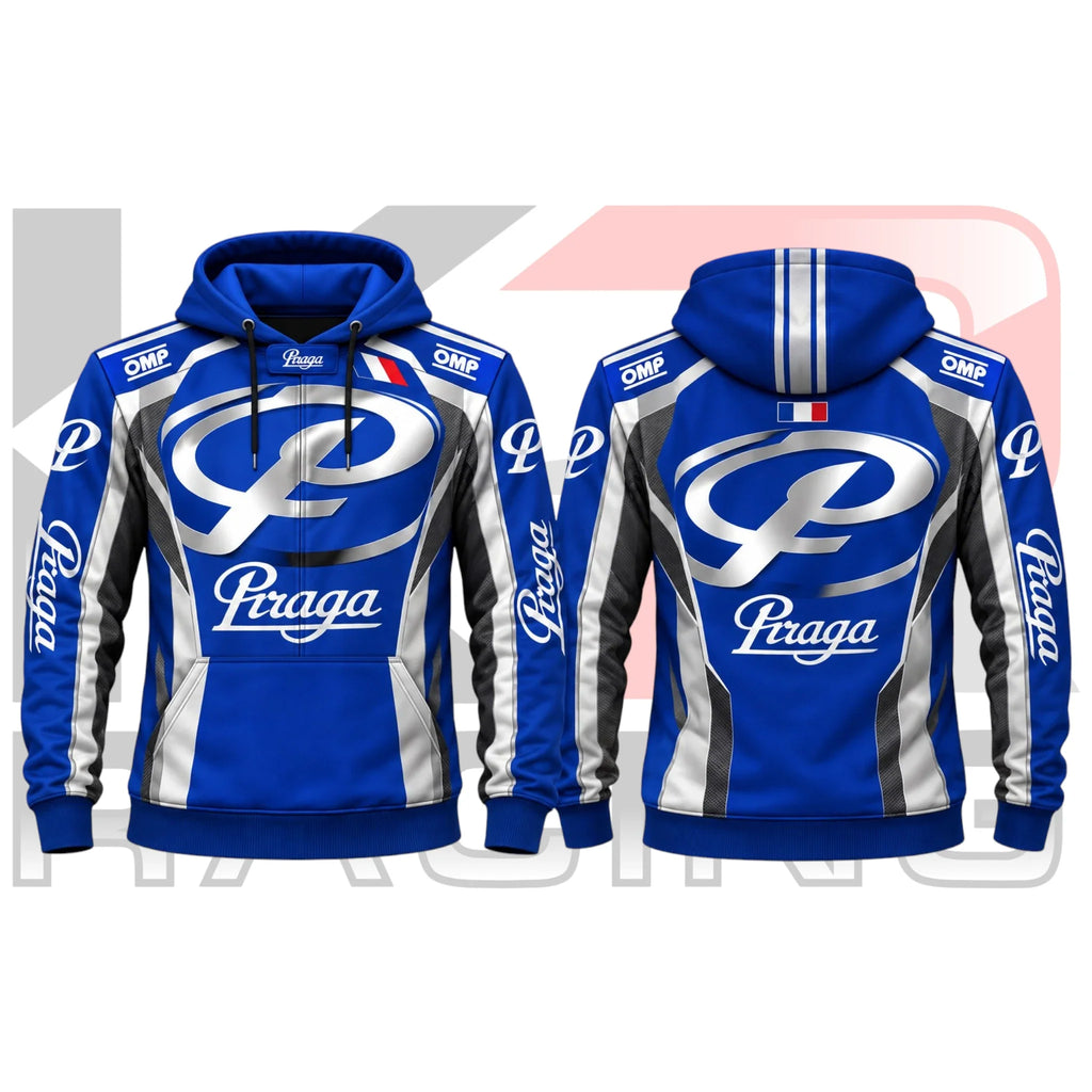 Praga Kart Racing Team Hoodie Blue & White