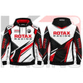 Rotax Racing Team Hoodie White & Red & Black