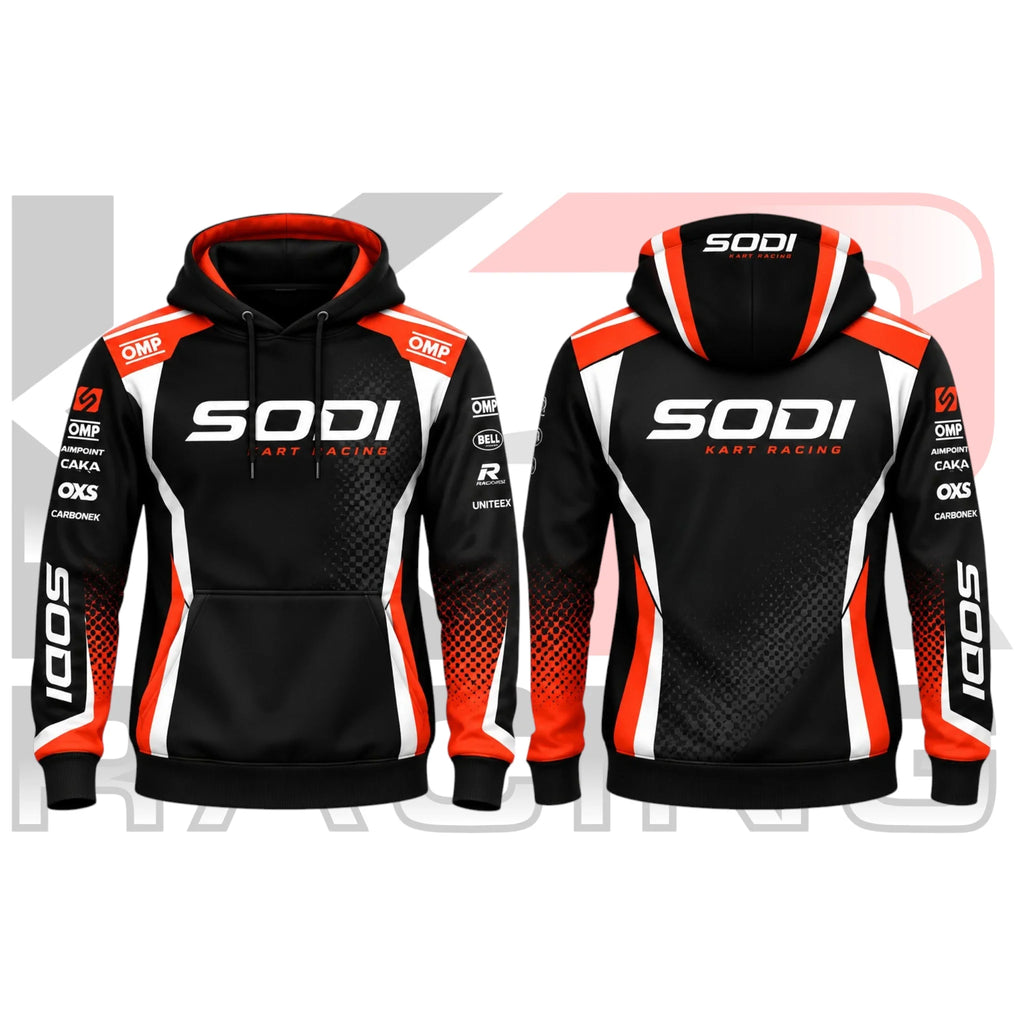 Sodi Kart Racing Team Hoodie Orange & Black