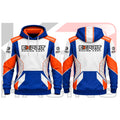 Exprit Kart Racing Team Hoodie Blur & White & Orange