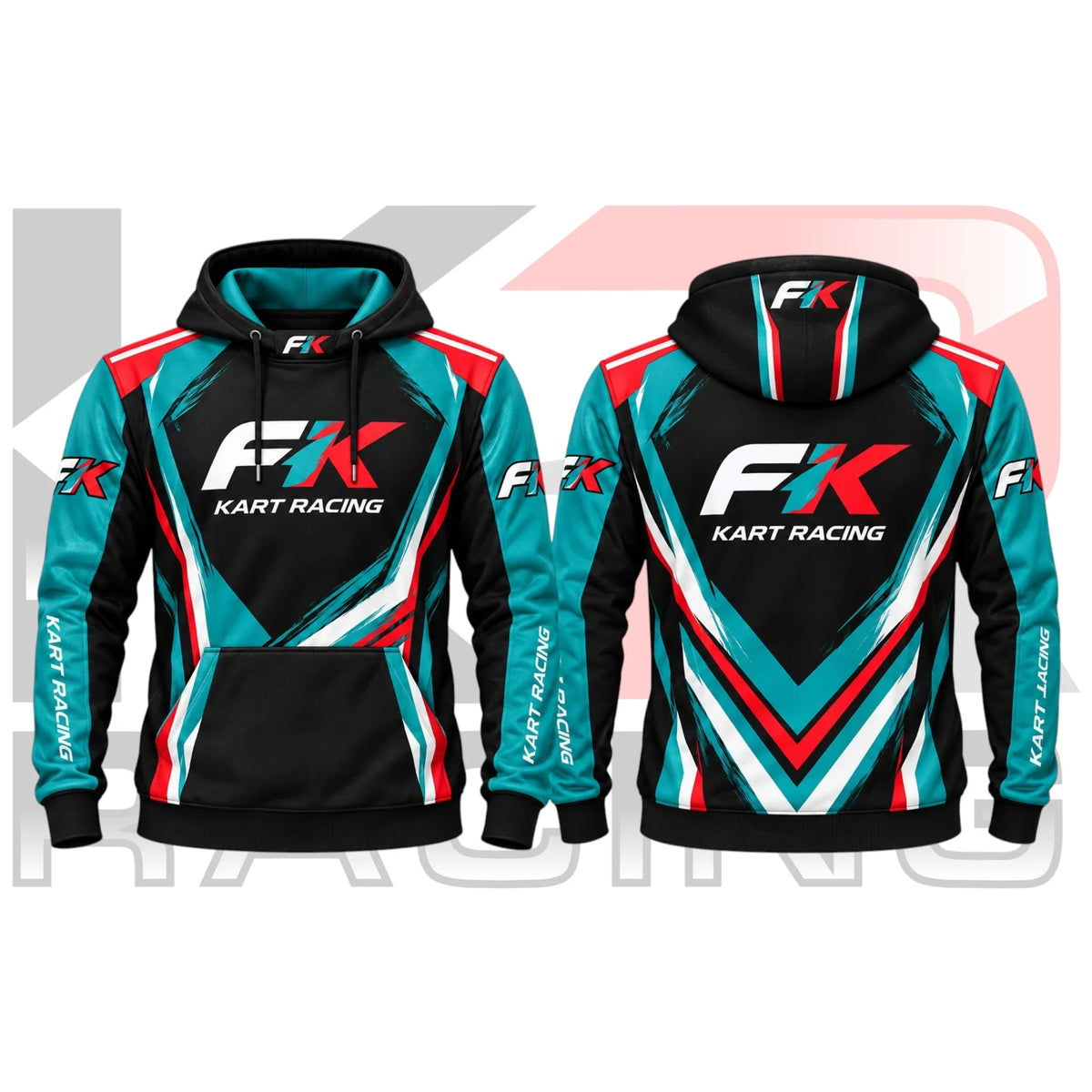 FK Kart Racing Team Hoodie Black & Red