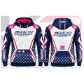 Kosmic Kart Racing Team Hoodie Navy Blue & White