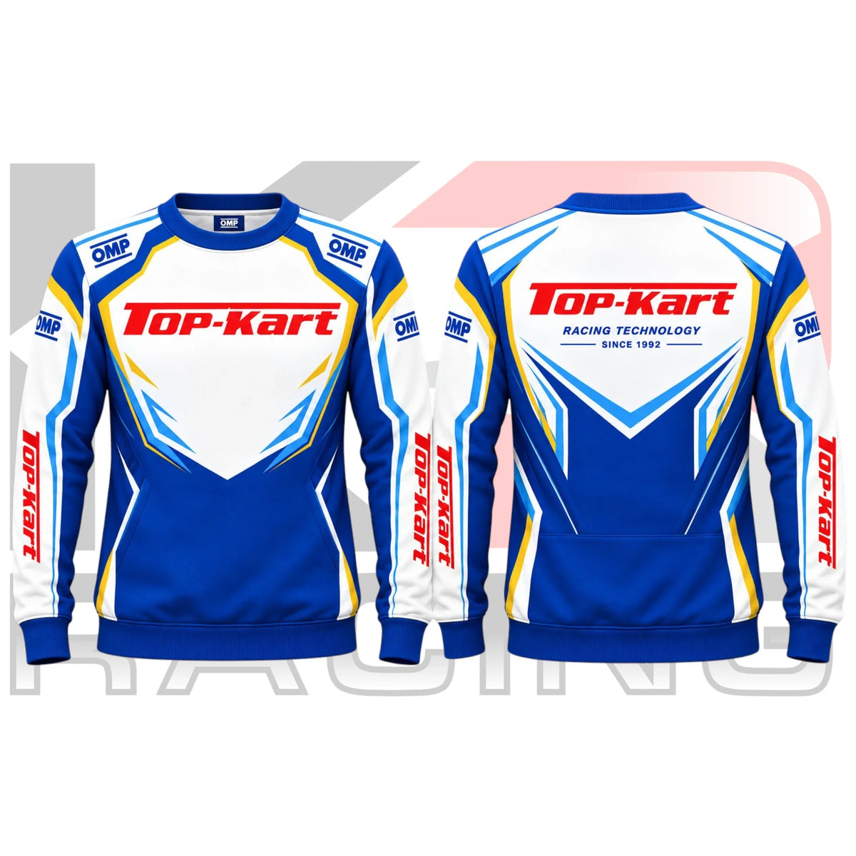 Top-Kart Racing Team Sweatshirt Blue & White