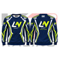 OMP LN Kart Racing Team Sweatshirt Navy Blue & Green