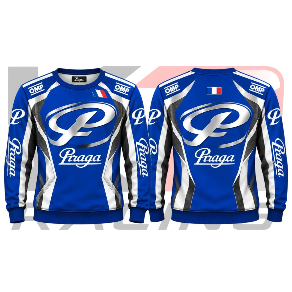 Praga Kart Racing Team Sweatshirt Blue & White