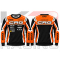 CRG Kart Racing Team Sweatshirt Black & Orange & White