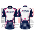 Kosmic Racing Kart Crew Shirt – Navy Blue, White & Pink