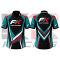 FK Kart Racing Crew Shirt – Black Teal Red