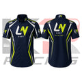 LN Kart Racing Crew Shirt – Navy Blue & Lime
