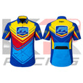FA Alonso Kart Racing Crew Shirt – Blue, Yellow & Red