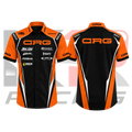 CRG Racing Kart Crew Shirt – Black & Orange