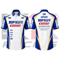 Top-Kart  Kart Racing Crew Shirt – Blue White Yellow