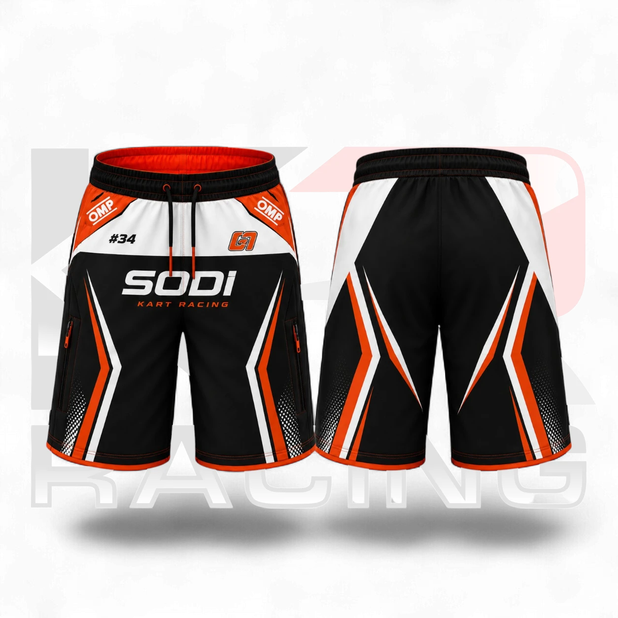 Sodi Kart Racing Sublimated Performance Shorts