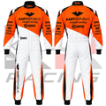 Kart Republic Go Kart Racing Suit Orange, White