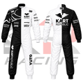 Kart Republic Go Kart Racing Suit Black - White