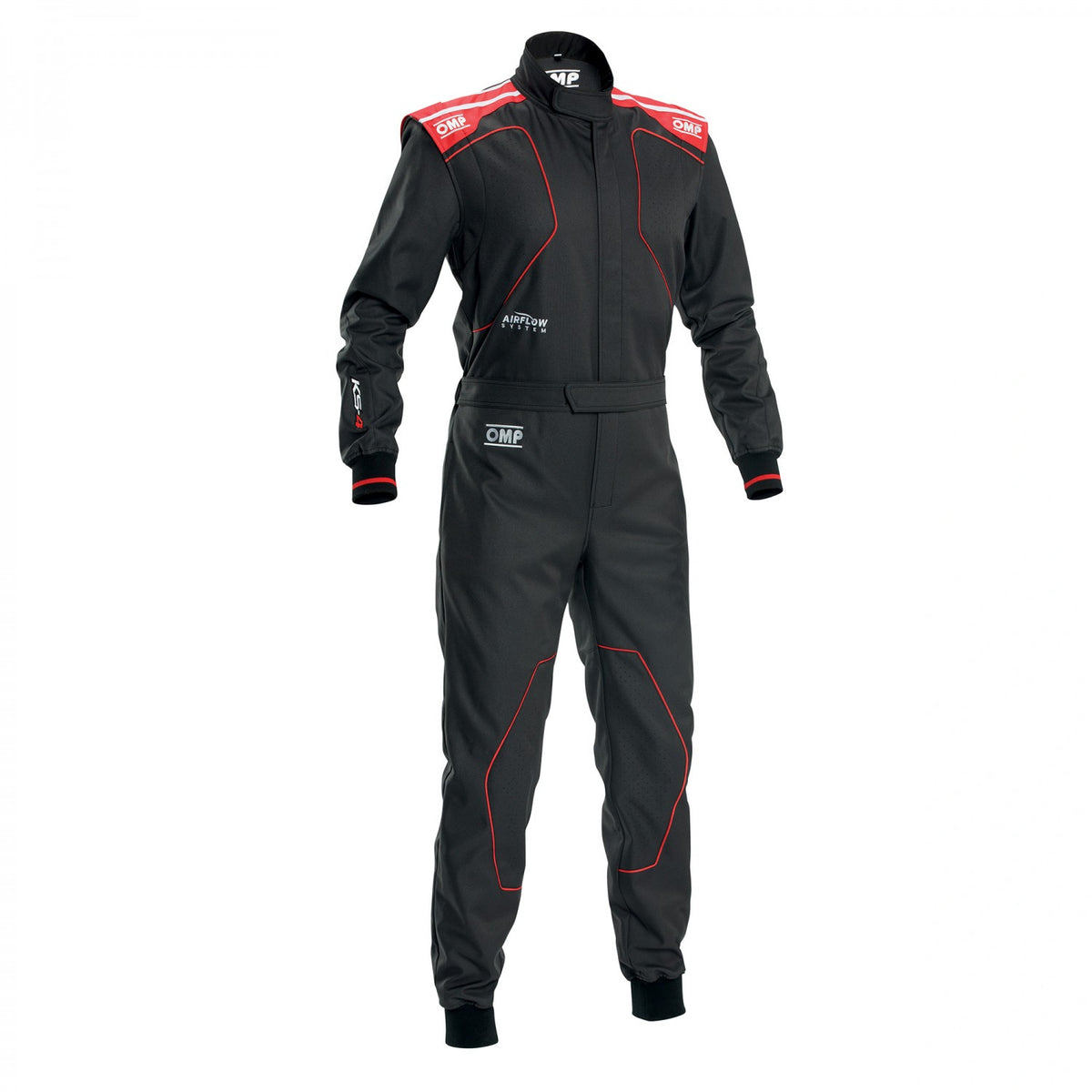 KS-4 KART OVERALL Black - Red