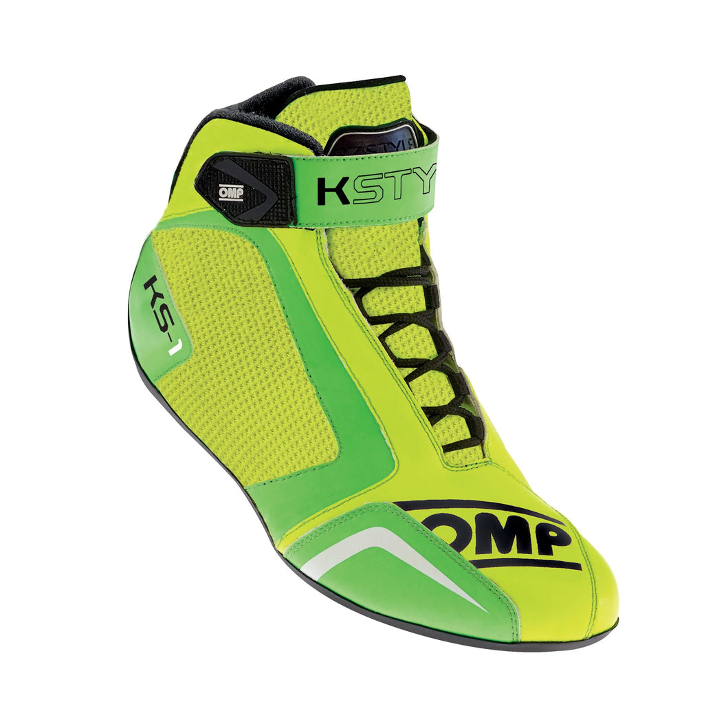 OMP KS-1 Top Level Kart Shoes Leman Yellow