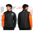 Kart Republic Kart Racing Puffer Jacket – Black & Orange
