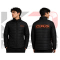 CRG Kart Racing Puffer Jacket – Premium Black Quilted Motorsport Team Winter Jacket