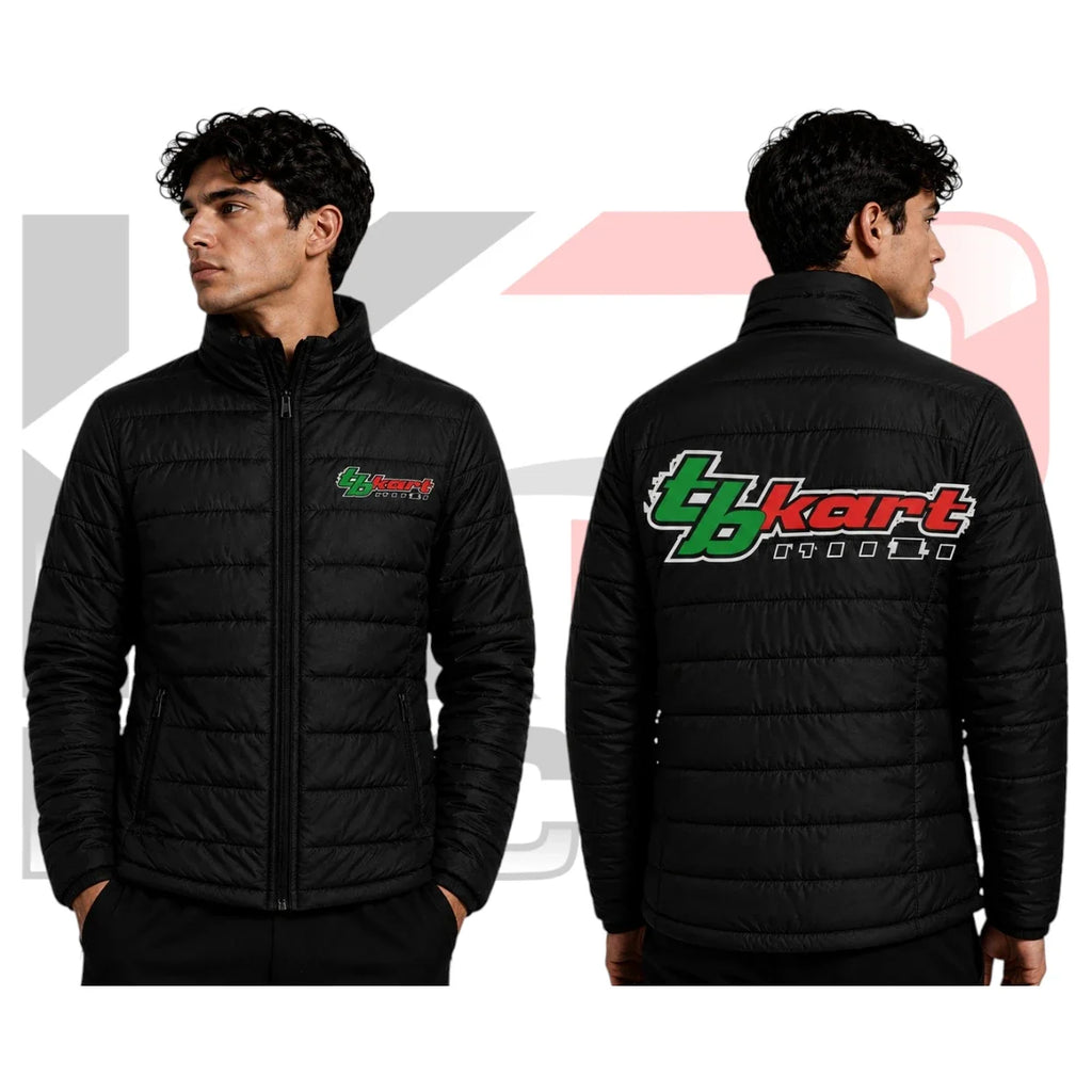 TB Kart Racing Puffer Jacket – Premium Black