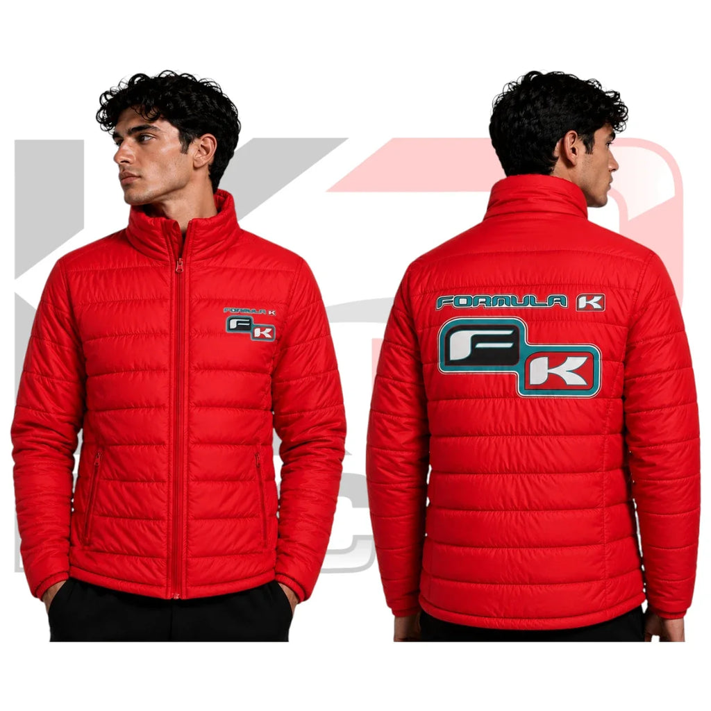 FK Kart Racing Puffer Jacket – Premium Red