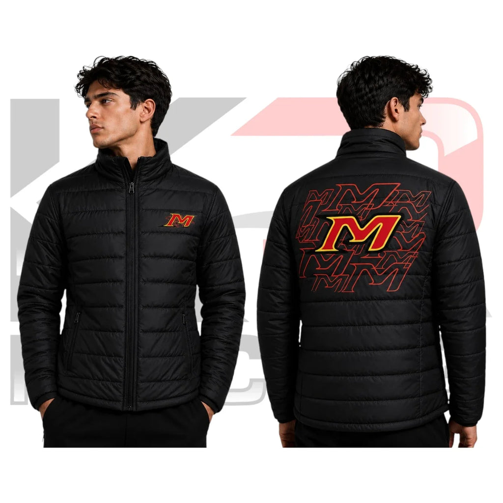 Maranello Kart Racing Puffer Jacket Black