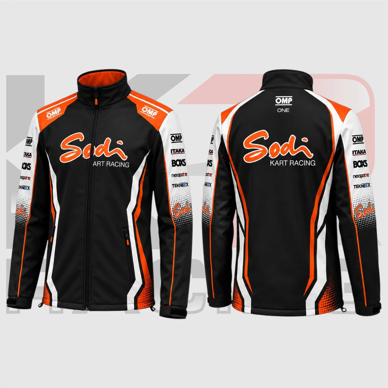 Sodi Kart Black & Orange Racing Team Jacket