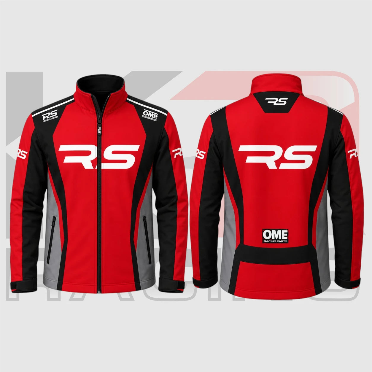 RS Racing Team Softshell Jacket – Red, Black & Grey