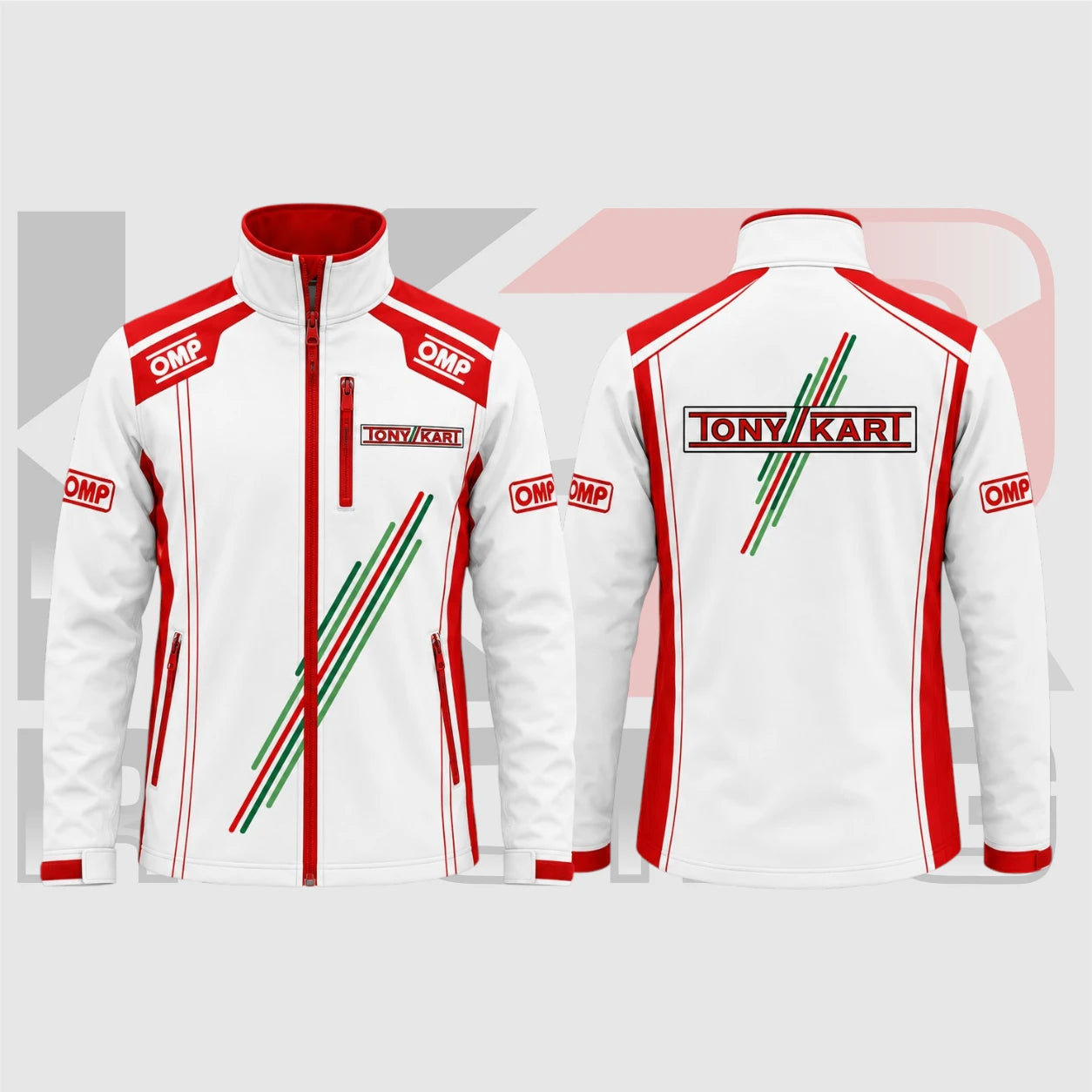 Tony Kart Motorsport Team Jacket – White/Red